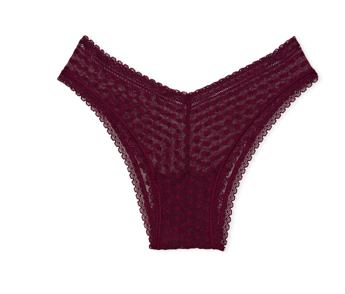 DUMMY - Panti Victoria Secret brasilera con frente en V Wink rojo vino XS